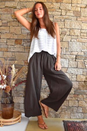 Santos Cushion Cotton Quirky Pant Chocolate